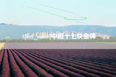 六盘水中国十七块金牌