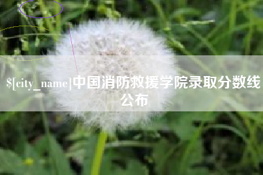 六盘水中国消防救援学院录取分数线公布