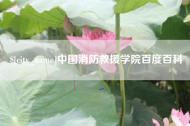 六盘水中国消防救援学院百度百科