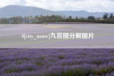 六盘水九宫图分解图片