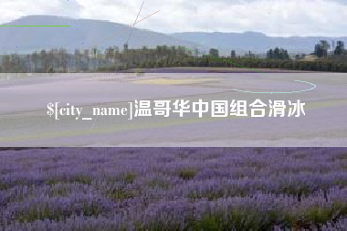 六盘水温哥华中国组合滑冰