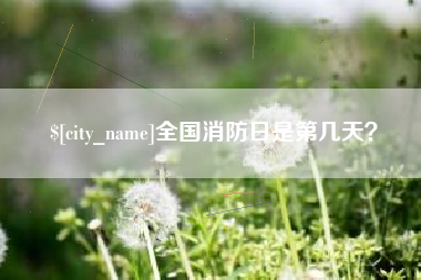 六盘水全国消防日是第几天？