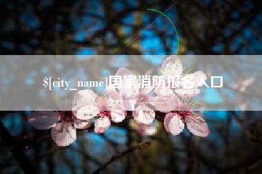 六盘水国家消防报名入口