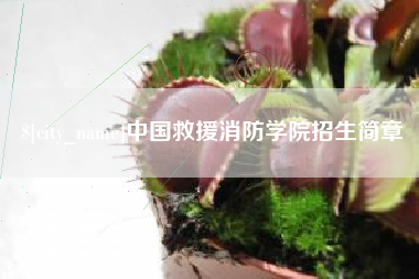 六盘水中国救援消防学院招生简章