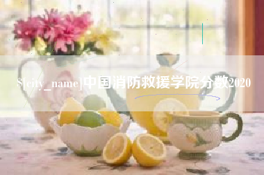 六盘水中国消防救援学院分数2020