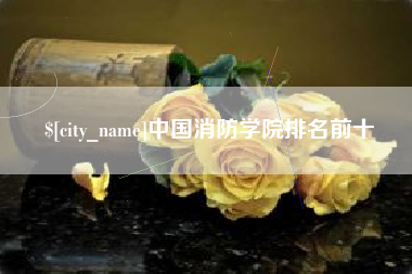 六盘水中国消防学院排名前十