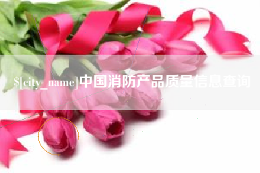 六盘水中国消防产品质量信息查询