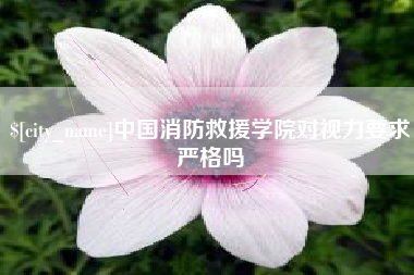 六盘水中国消防救援学院对视力要求严格吗
