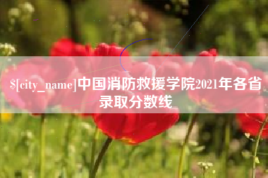 六盘水中国消防救援学院2021年各省录取分数线