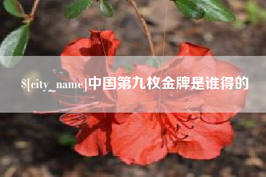 六盘水中国第九枚金牌是谁得的