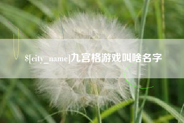 六盘水九宫格游戏叫啥名字