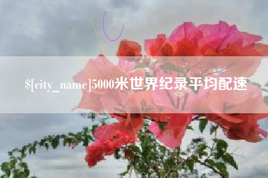 六盘水5000米世界纪录平均配速
