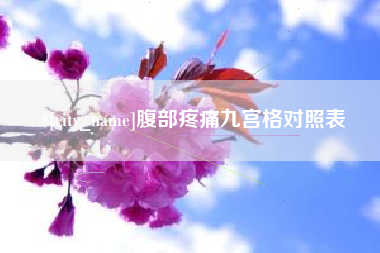 六盘水腹部疼痛九宫格对照表