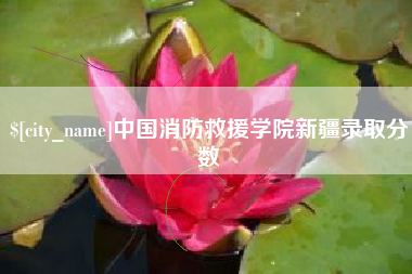 六盘水中国消防救援学院新疆录取分数