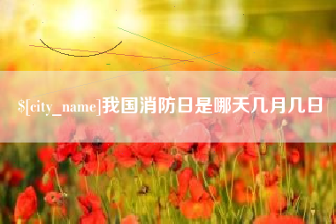 六盘水我国消防日是哪天几月几日