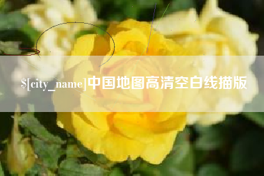 六盘水中国地图高清空白线描版