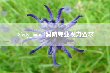 六盘水消防专业视力要求