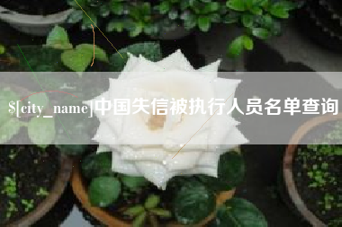 六盘水中国失信被执行人员名单查询