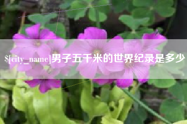 六盘水男子五千米的世界纪录是多少