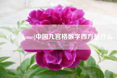六盘水中国九宫格数字西方是什么