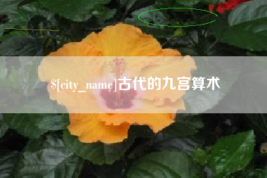 六盘水古代的九宫算术