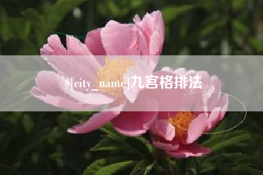 六盘水九宫格排法