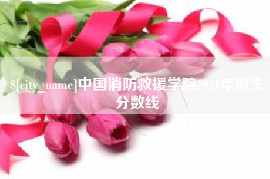 六盘水中国消防救援学院2021年招生分数线