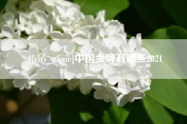 六盘水中国金牌有哪些2021